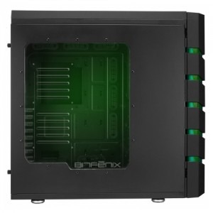BitFenix Colossus Window black with green LED