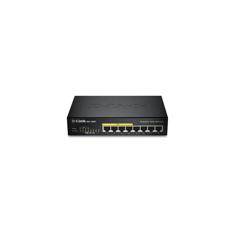 Switch D-Link Gigabit DGS-1008P - PC Garage