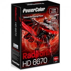 PowerColor Radeon HD6670 1GB DDR3 128-bit