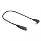 Hama Cablu 2.5 mm jack M - 3.5 mm jack F, 0.2m, Negru