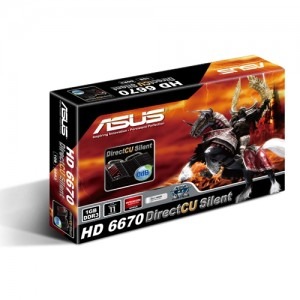ASUS Radeon HD6670 DirectCU Silent 1GB DDR3 128-bit