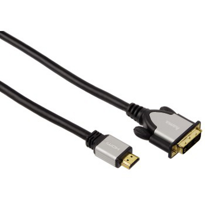 Cablu video Hama HDMI Male - DVI-D Male, 1.8m, negru