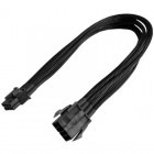 Nanoxia 8-pin PCI-E Male - 8-pin PCI-E Female, 0.3m, negru