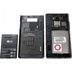 PH26 Custodia A Portafoglio Con Chiusura Magnetica Per LG Optimus L7 P700 – Ecopelle Con Slot Per Carte E Cover Interna In Silicone
