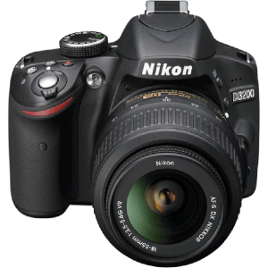 Nikon D3200 negru + obiectiv AF-S DX Nikkor 18-55mm f/3.5-5.6G VR