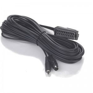 Gembird Cablu SCART M - S-Video+audio M, 3 m, negru