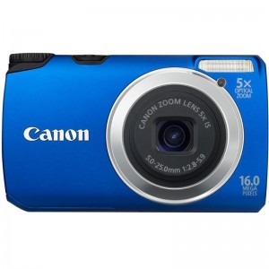 Aparat foto Canon PowerShot A3300 IS albastru - PC Garage