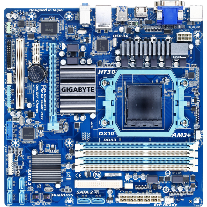 Placa de baza GIGABYTE GA78LMTUSB3 PC Garage