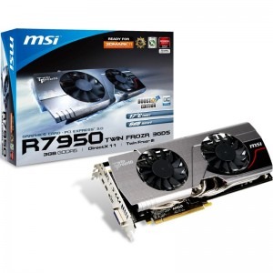 MSI Radeon HD7950 Boost OC Twin Frozr III 3GB GDDR5 384-bit + 3D Mark coupon