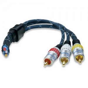 Manhattan 3x RCA Male - 3x RCA Male, 4.8m, albastru