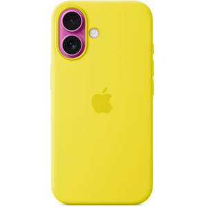 Apple Protectie pentru spate, material silicon, cu MagSafe pentru iPhone 16, culoare Star Fruit