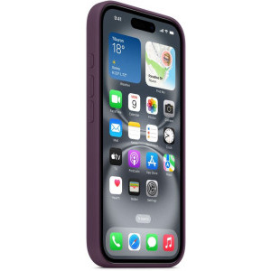 Apple Protectie pentru spate, material silicon, cu MagSafe pentru iPhone 16 Plus, culoare Plum