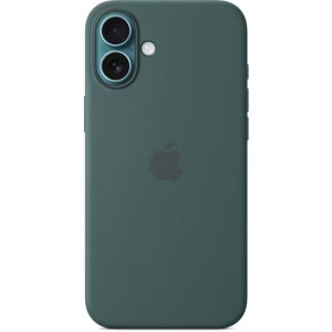 Apple Protectie pentru spate, material silicon, cu MagSafe pentru iPhone 16, culoare Lake Green