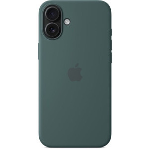 Apple Protectie pentru spate, material silicon, cu MagSafe pentru iPhone 16, culoare Lake Green
