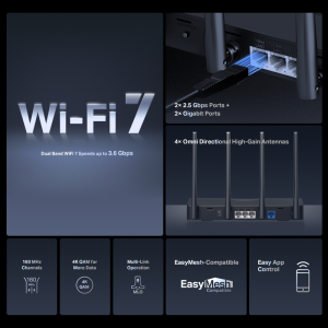 MERCUSYS 2.5Gigabit MR27BE Dual-Band WiFi 7