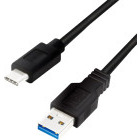 Cablu de date / adaptor Logilink CU0168, USB-A Male la USB-C Male, 1 m, Black