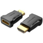 Adaptor Vention 1x HDMI Male - 1x HDMI Female, Negru