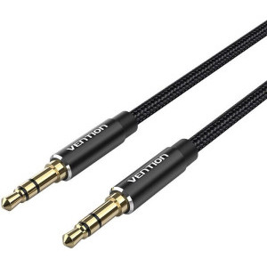 Vention Jack 3.5 mm Male - Jack 3.5 mm Male, 1m, negru