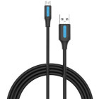 Cablu periferice Vention USB 2.0 Male - microUSB 2.0 Male, 3m, negru