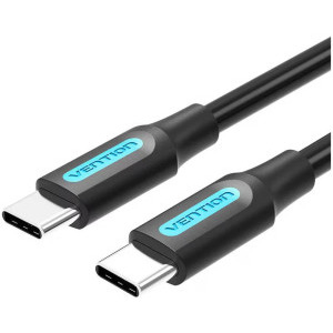 Vention USB-C Male la USB-C Male, 1.5 m, Black, amperaj maxim suportat 3A