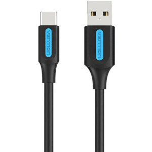 Vention USB Male la USB-C Male, 3 m, Black, amperaj maxim suportat 3A