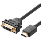Adaptor Ugreen 1x HDMI Male - 1x DVI-D Female, Negru