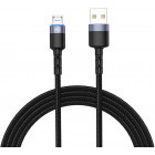 Cablu de date / adaptor Tellur USB Male la microUSB Male, LED, 1.2 m, Black, amperaj maxim suportat 3A