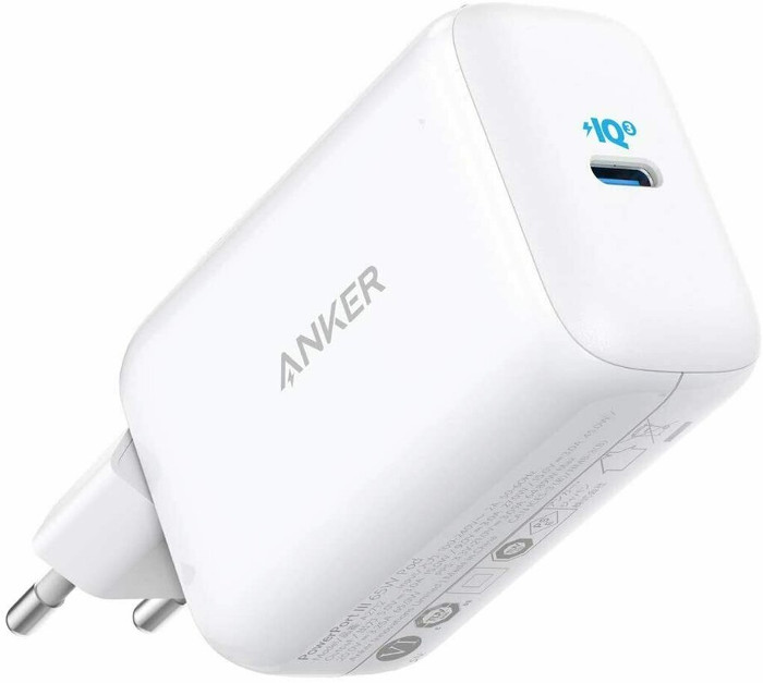 Incarcator retea Anker PowerPort III Pod, USB-C, 65W, PowerIQ 3.0, White