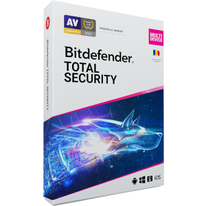 Antivirus Bitdefender Total Security Multi-Device, 5 Dispozitive, 1 An, Licenta noua, Retail