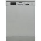Masina de spalat vase Heinner HDW-FS6006DSE++, 12 seturi, 6 programe, Clasa E, Half Load, AquaStop, 60 cm, Argintiu