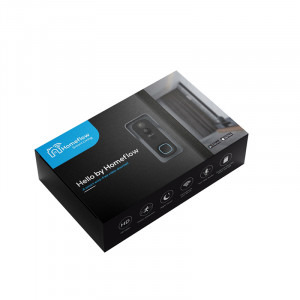 Homeflow Sonerie inteligenta wireless cu monitorizare video D-3001, Comunicare bidirectionala, Detectie miscare, Notificari, Modul sonerie interior inclus