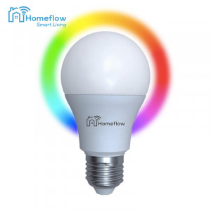 Homeflow Bec inteligent LED Wireless B-5011, E27, 9W(60W), 806lm, RGB, Control de pe telefonul mobil