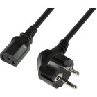 Cablu componente Logilink Schuko Male - IEC 320 C13 Female, 1.8m, negru