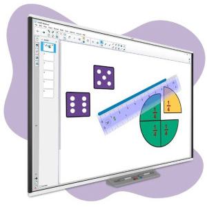 Tabla interactiva SMART Technologies SBM787, 87, 16:10, multitouch, 221 cm, gesturi, software
