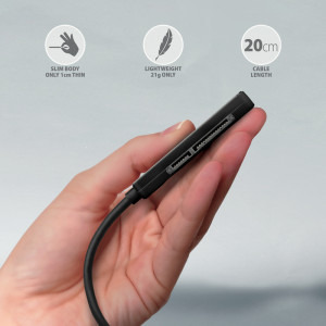 AXAGON 1x USB Tip C 3.2 Male - 1x SATA-III 2.5 inch HDD/SSD Female, 0.2 m, negru