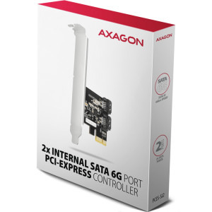 AXAGON PCES-SJ2 1x PCI-E Male - 2x SATA-III Male