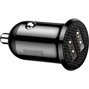 Baseus Grain Pro CCALLP-01, 2x USB, 4.8A, Black