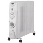 Noveen Calorifer electric OH1501, Ventilator turbo, 2900 W, 15 elementi, Cu ulei, 3 trepte