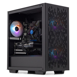 Gaming BALAUR Epic HyperPlus, Intel i5-12400F 2.5GHz, 32GB DDR5, 1TB SSD, RTX 4060 8GB GDDR6, Iluminare RGB