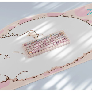 QwertyKey 65 Pro Bliss RGB Pink Tactil Prelubrifiat V2 Switch Mecanica
