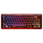 Tastatura Gaming QwertyKey 65 Pro Dracula RGB Red Tactil Prelubrifiat V2 Switch Mecanica