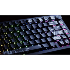 QwertyKey 75 HE Momo Hall Effect RGB Black Magnetic Switch Mecanica