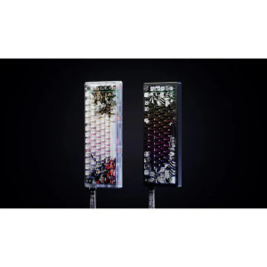 QwertyKey 75 HE Striker Hall Effect RGB White Magnetic Switch Mecanica