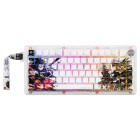 Tastatura Gaming QwertyKey 75 HE Striker Hall Effect RGB White Magnetic Switch Mecanica