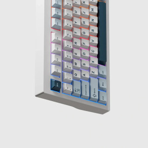 QwertyKey 75 Pro V2 RGB White Liniar Prelubrifiat V2 Switch Mecanica