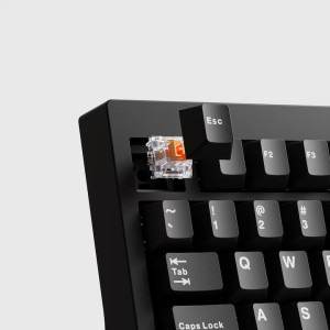 QwertyKey 75 Pro V2 RGB Black Liniar Prelubrifiat V2 Switch Mecanica