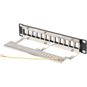 Lanberg Patch panel 10 inch 12 Porturi 1U FTP Blank, Negru PPKS-9212-B