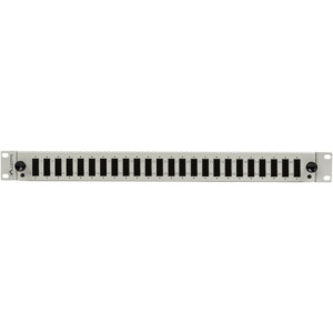 Lanberg Patch panel 19 inch 24 Porturi 1U Fiber SC Duplex/LC Quad, Gri FOP1-24SD-LQS