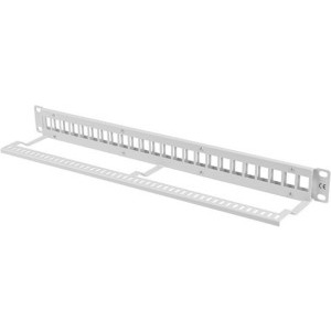 Lanberg Patch panel 19 inch 24 Porturi 1U Blank, Gri PPKS-1024-S