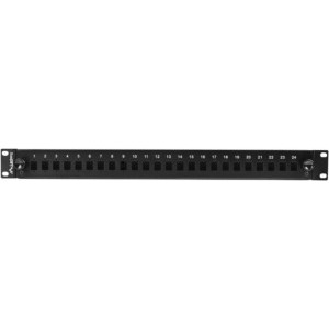 Lanberg Patch panel 19 inch 24 Porturi 1U Fiber SC Simplex/LC Duplex, Negru FOP1-24SS-LDB